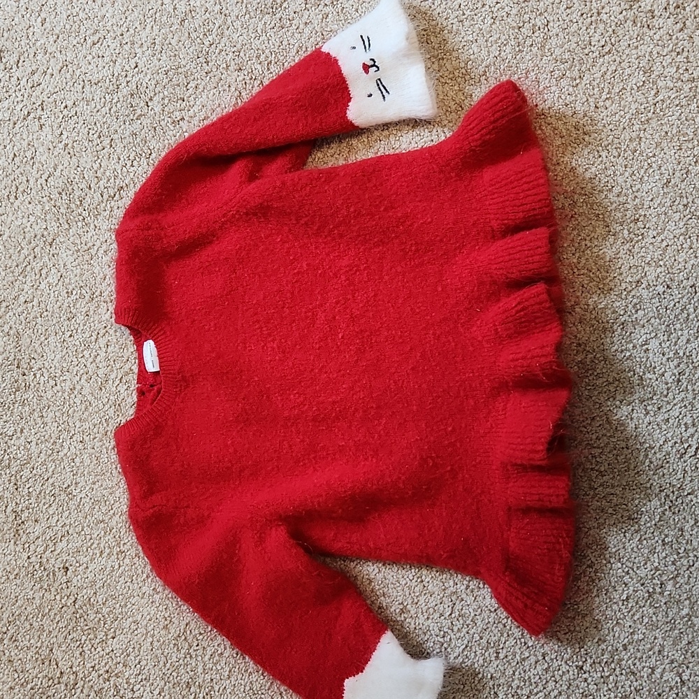 Soft Red Cat Sweater